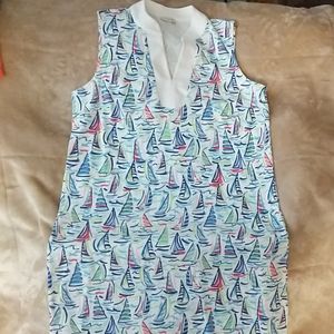 Talbot's Petites sailboat sheath dress